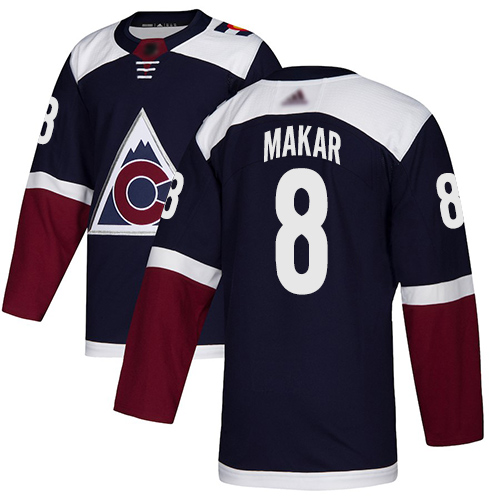 Adidas Colorado Avalanche #8 Cale Makar Navy Alternate Authentic Stitched Youth NHL Jersey->youth nhl jersey->Youth Jersey